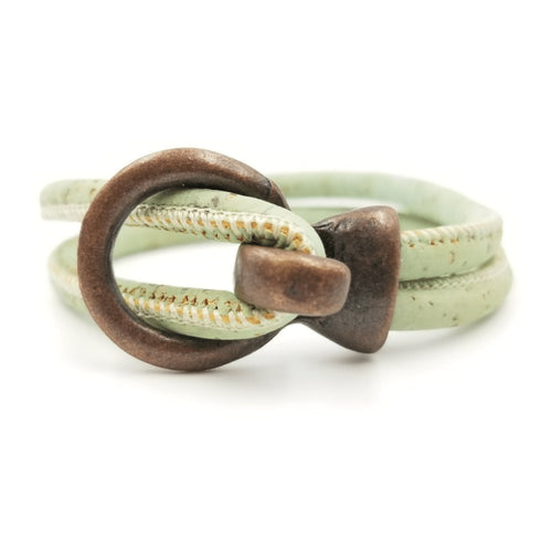 Seafoam Cork Copper Open Hook